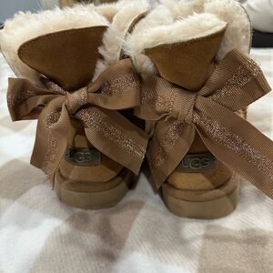 UGG Brown Bailey Bow Boots